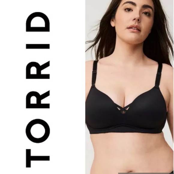 torrid Other - TORRID Women’s Dream Wire-Free Push-Up Bra Black Size 42DD